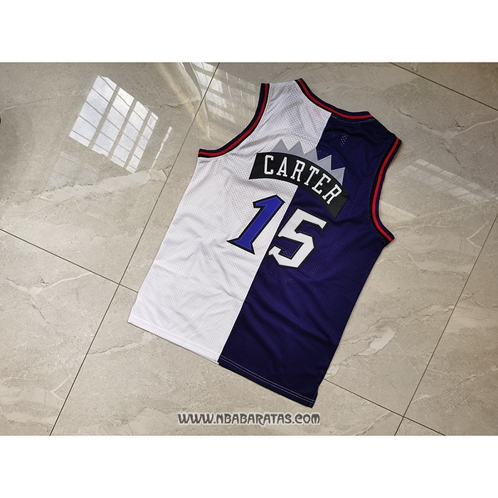 Camiseta Toronto Raptors Vince Carter #15 Split Edition Violeta Blanco